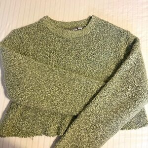 Croft & Barrow Sage Cropped Sweater